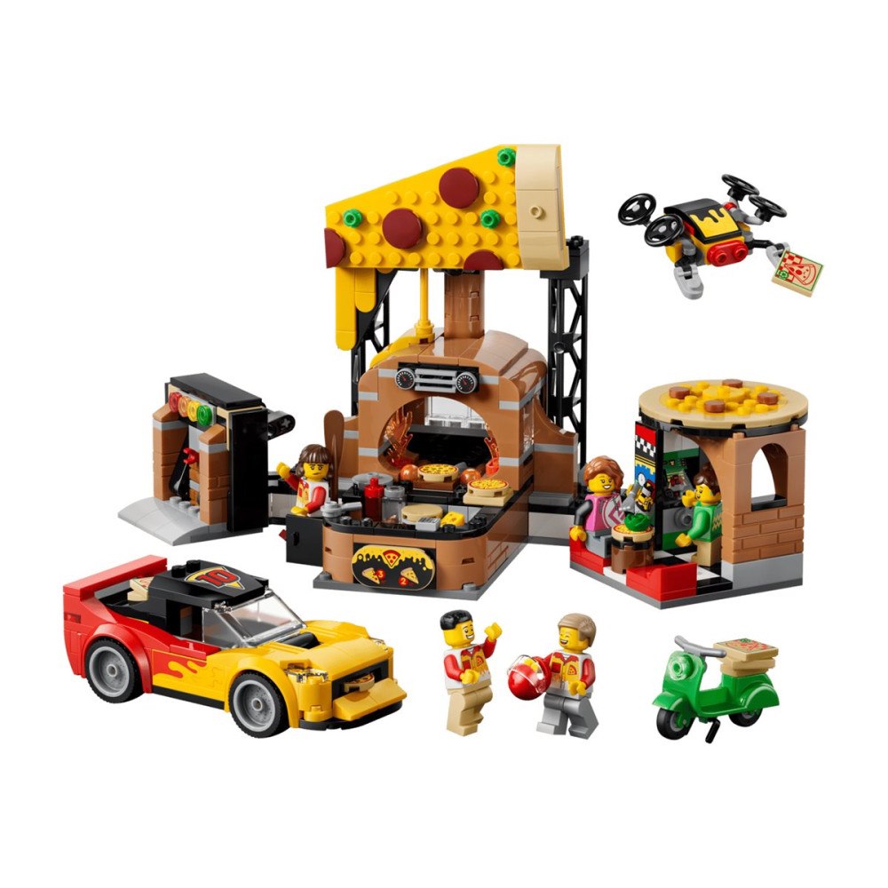 LEGO LEGO City 60496 - Pizzaleveransupplevelse med fordon - byggsats