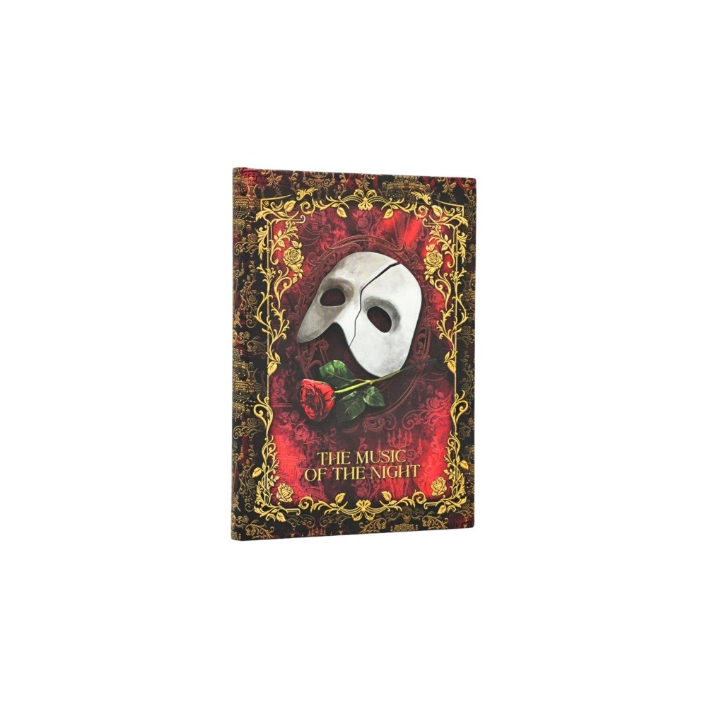 paperblanks Masked Melody Midi Custom Unlined Hardcover Journal, 144pg, 120GSM, Andrew Lloyd Webber Collection by Paperblanks (Phant...