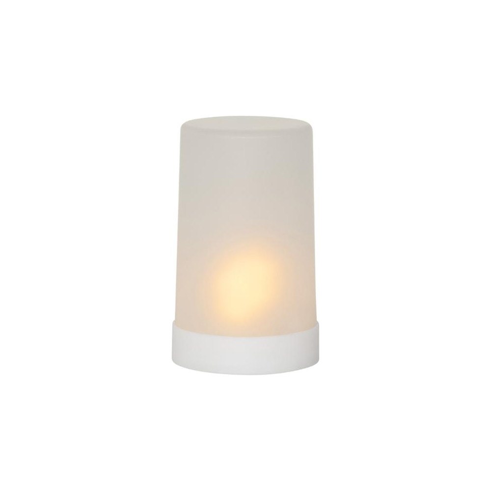 STAR TRADING Blockljus STAR T LED Flame 14,5cm vit