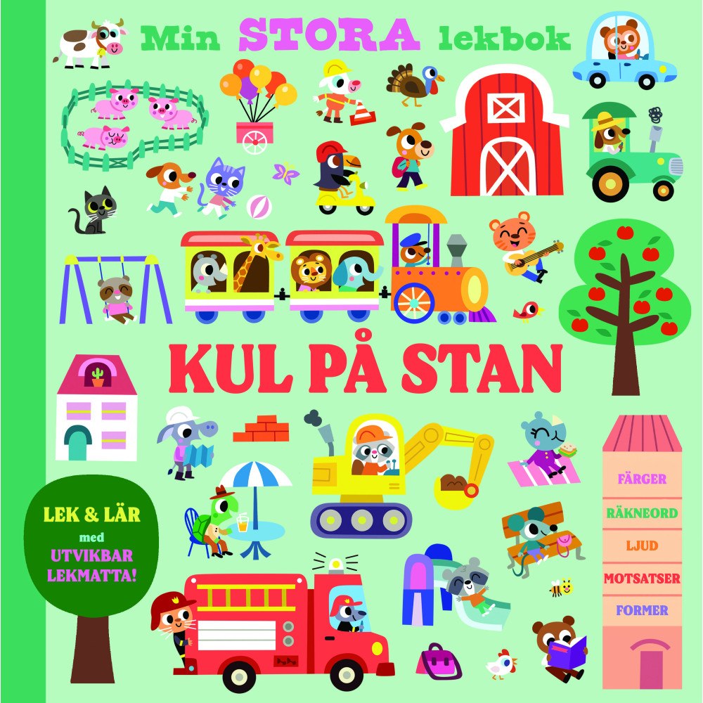 Legind A/S Kul på stan : min stora utvikbara lekbok (bok, board book)