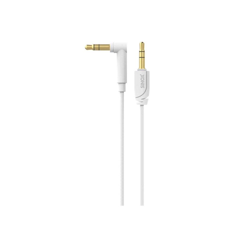 Sinox beslag Sinox PRO 3,5 mm kabel med vinklad kontakt. 1,5m. Vit, 3,5mm...