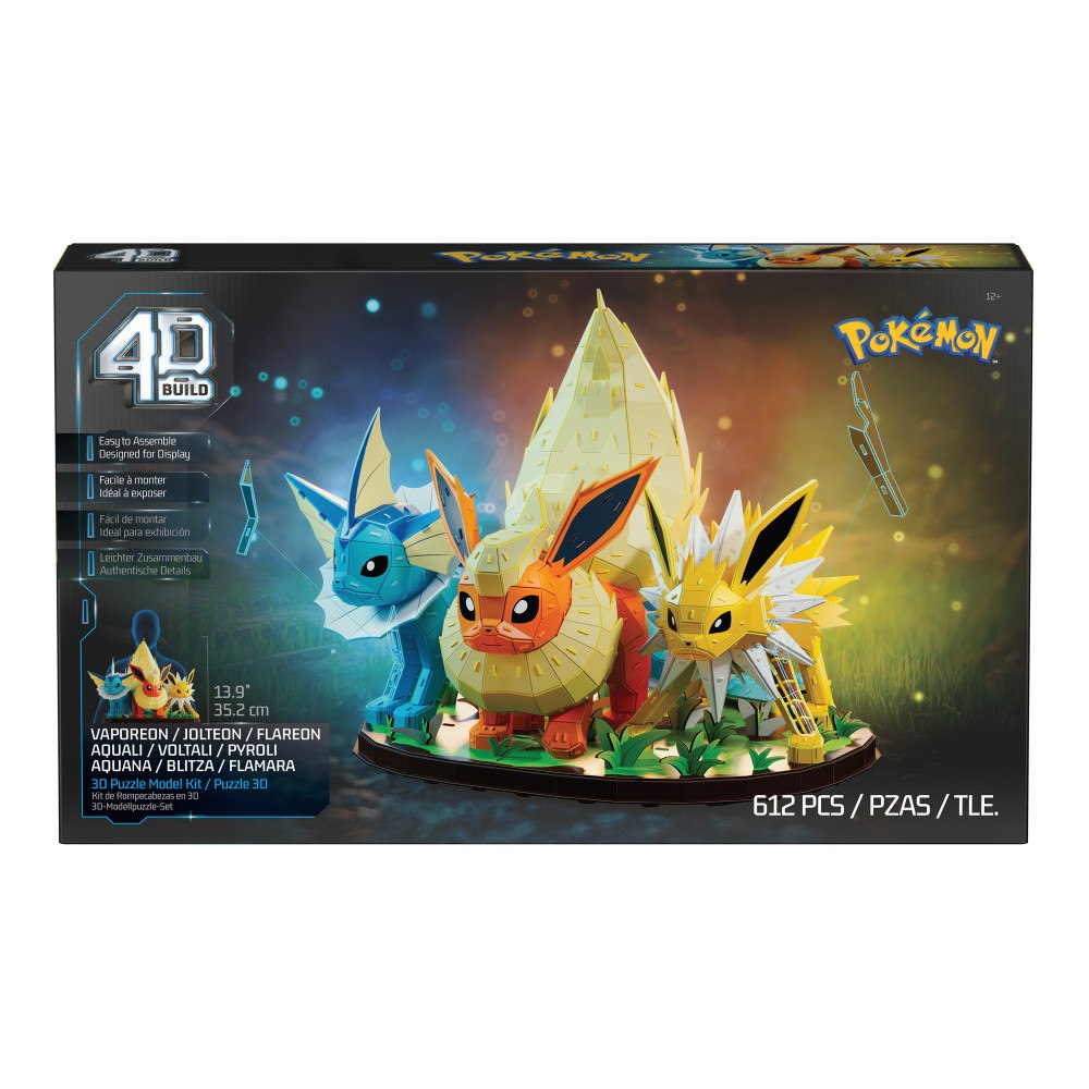 4D Build 4D Build Pokémon Eevee Evolution Trio 36 cm