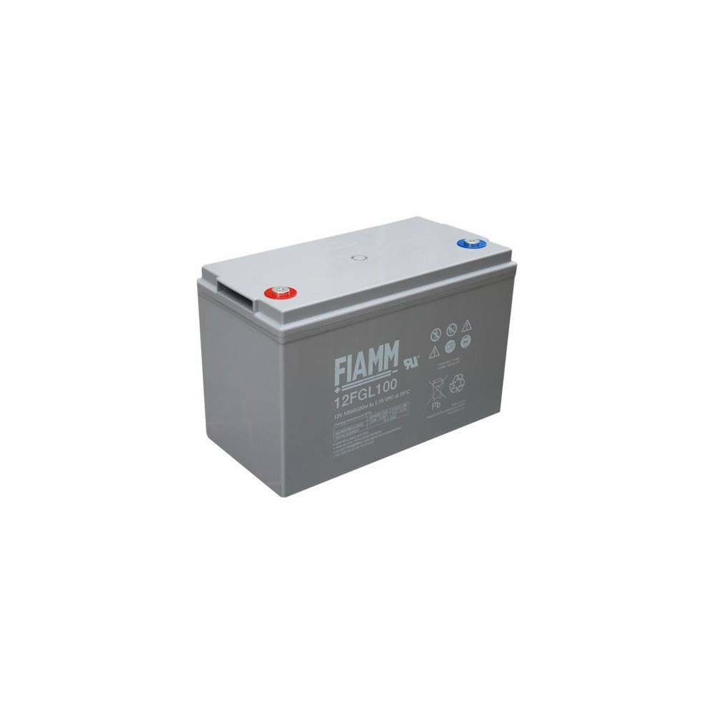 FIAMM FIAMM blybatteri 12V/100Ah Long Life 10 års version med gäng...