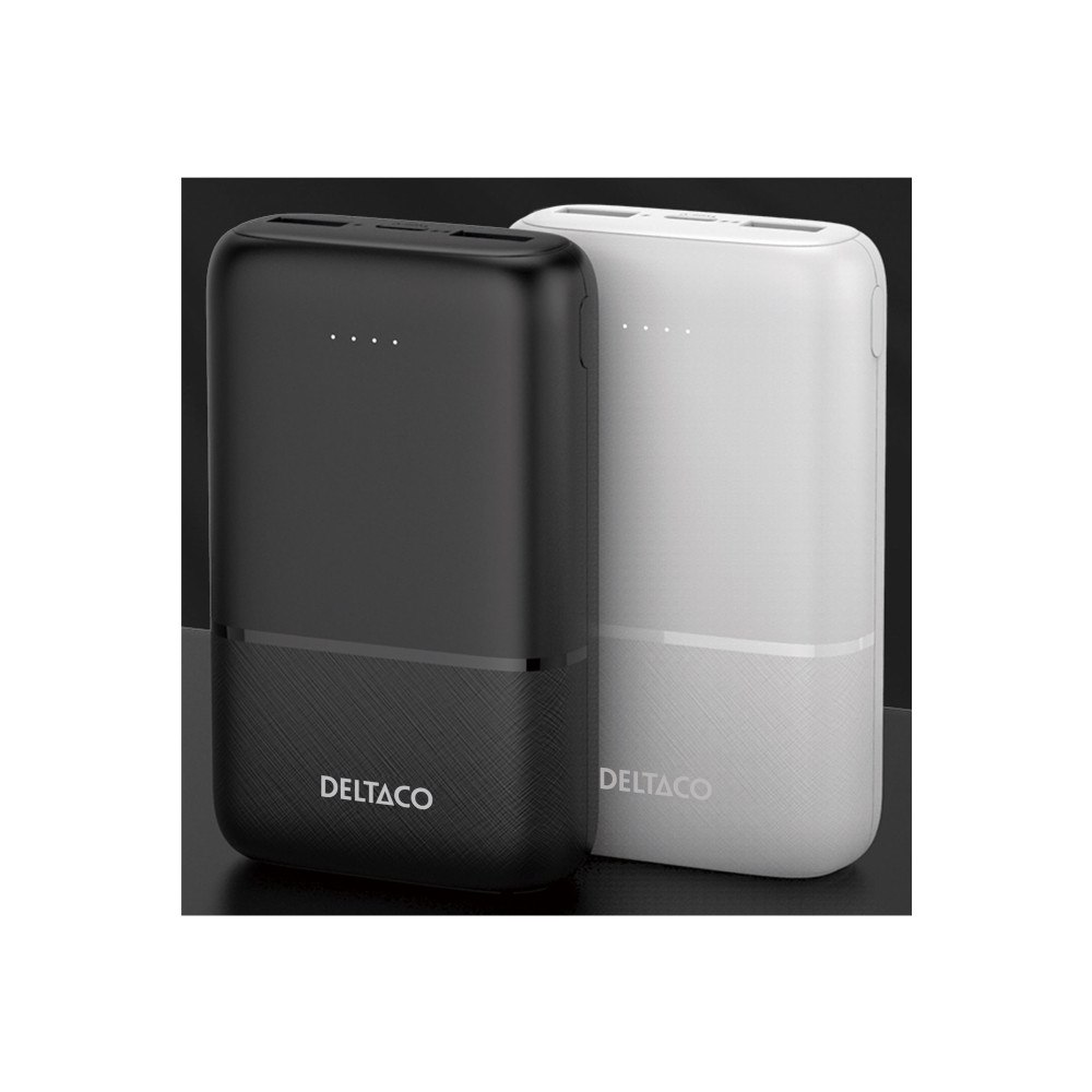 Deltaco DELTACO power bank - Li-pol - 2 x USB, USB-C - 10.5 Watt