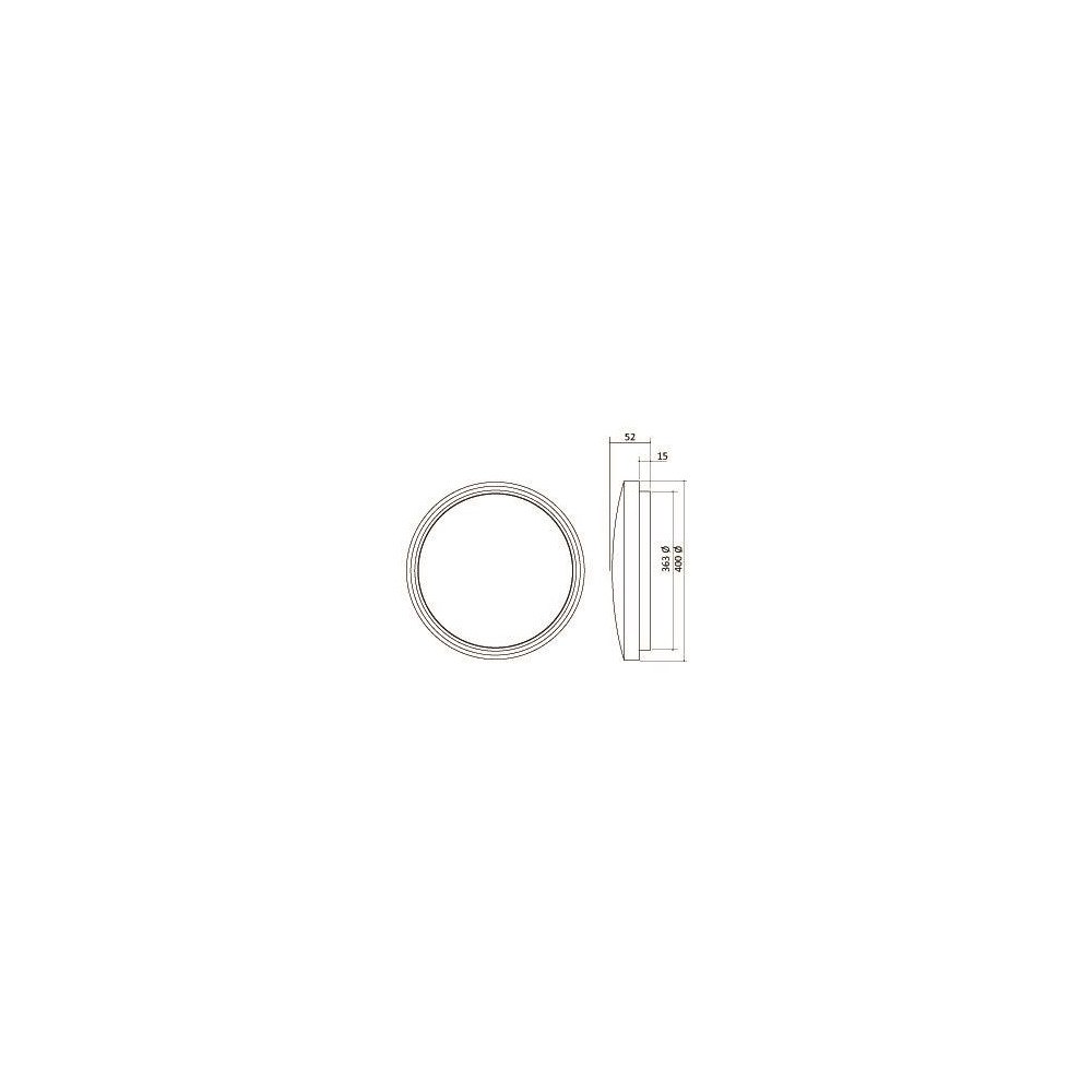 Solar Plus Upload G2 Ø400 29W 3400LM Dipswitch Indstillelig Kelvin Opal...