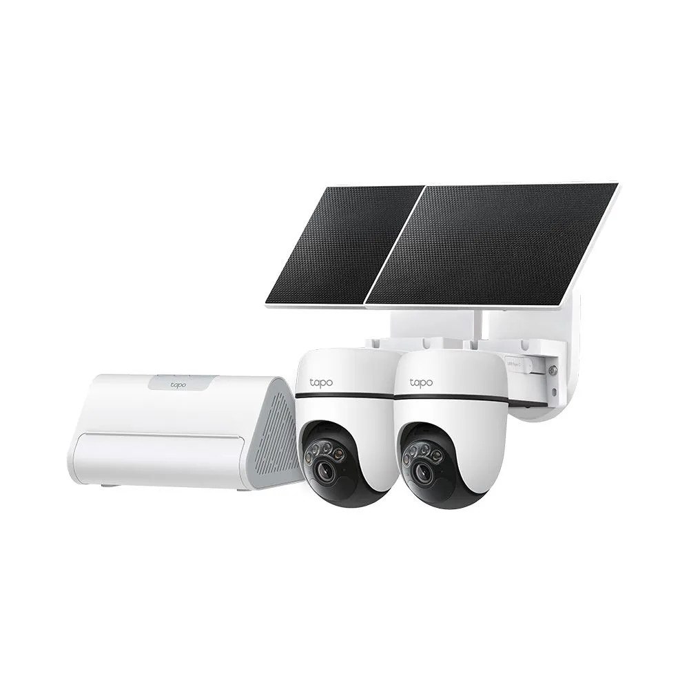 TP-LINK Tapo HB112 V1 - Solar-Powered Security Camera Kit - nätverksövervakningskamera - med Tapo A201 solpanel, Tapo H500 hub