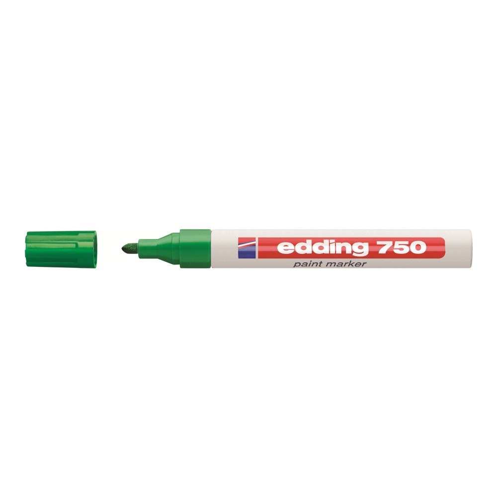edding Färgpennor/paintmarker, edding® 750, rund, 2–4 mm, grön, 10-...