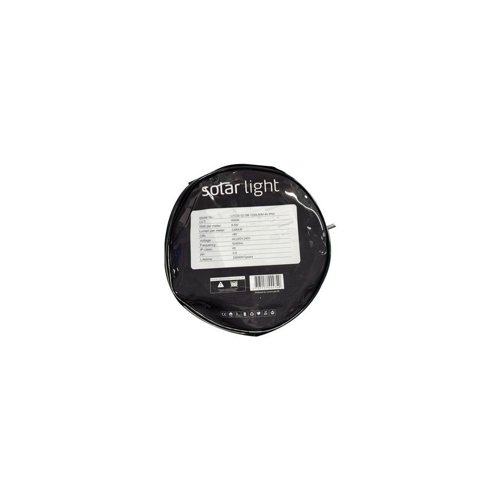 Solar Plus LIT230 G2 LJUSSLANG 5 M. 1200 LM/M. 4000 K IP67 8,5 W/M. och...