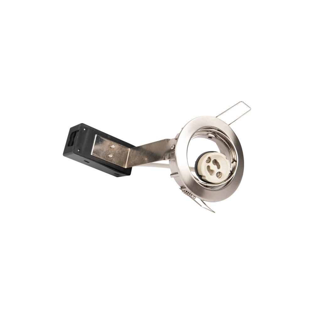 Solar Plus ZAMAX downlight 35 W, Ø83 mm, borstat stål, GU10-fattning, v...
