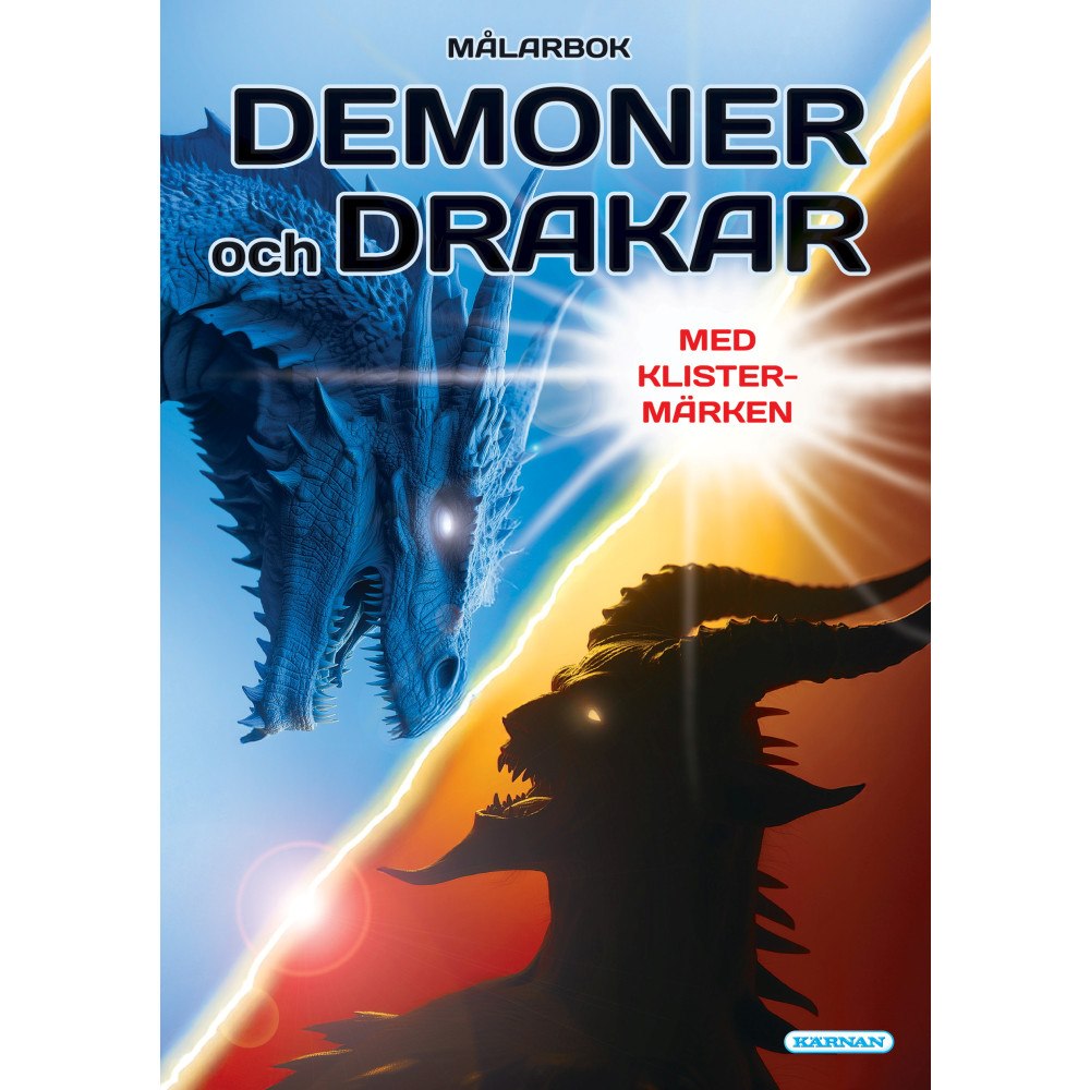 Egmont Story House Målarbok Demoner och Drakar med klistermärken (häftad)