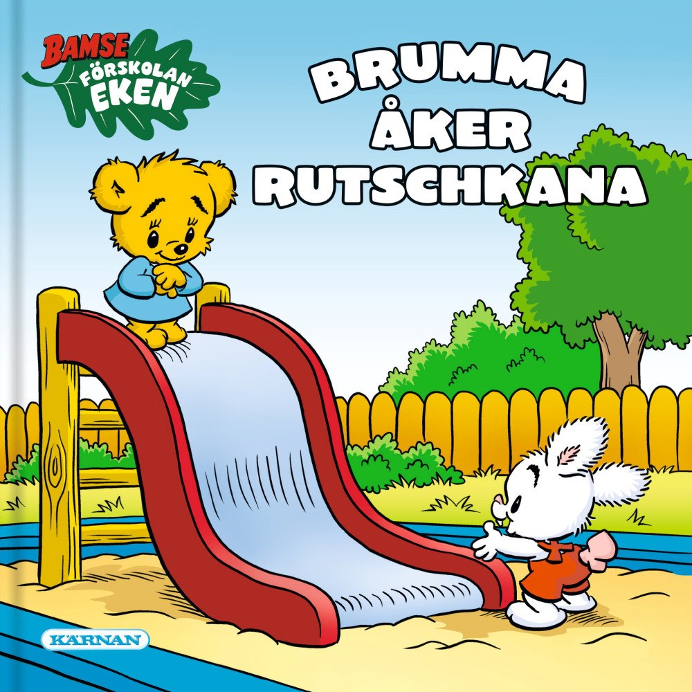 Katarina Oldenburg Brumma åker rutschkana (bok, kartonnage)