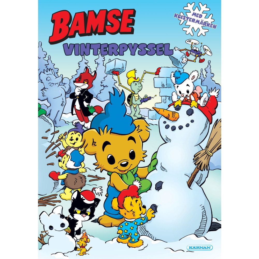 Egmont Story House Bamse Vinterpyssel med klistermärken (häftad)