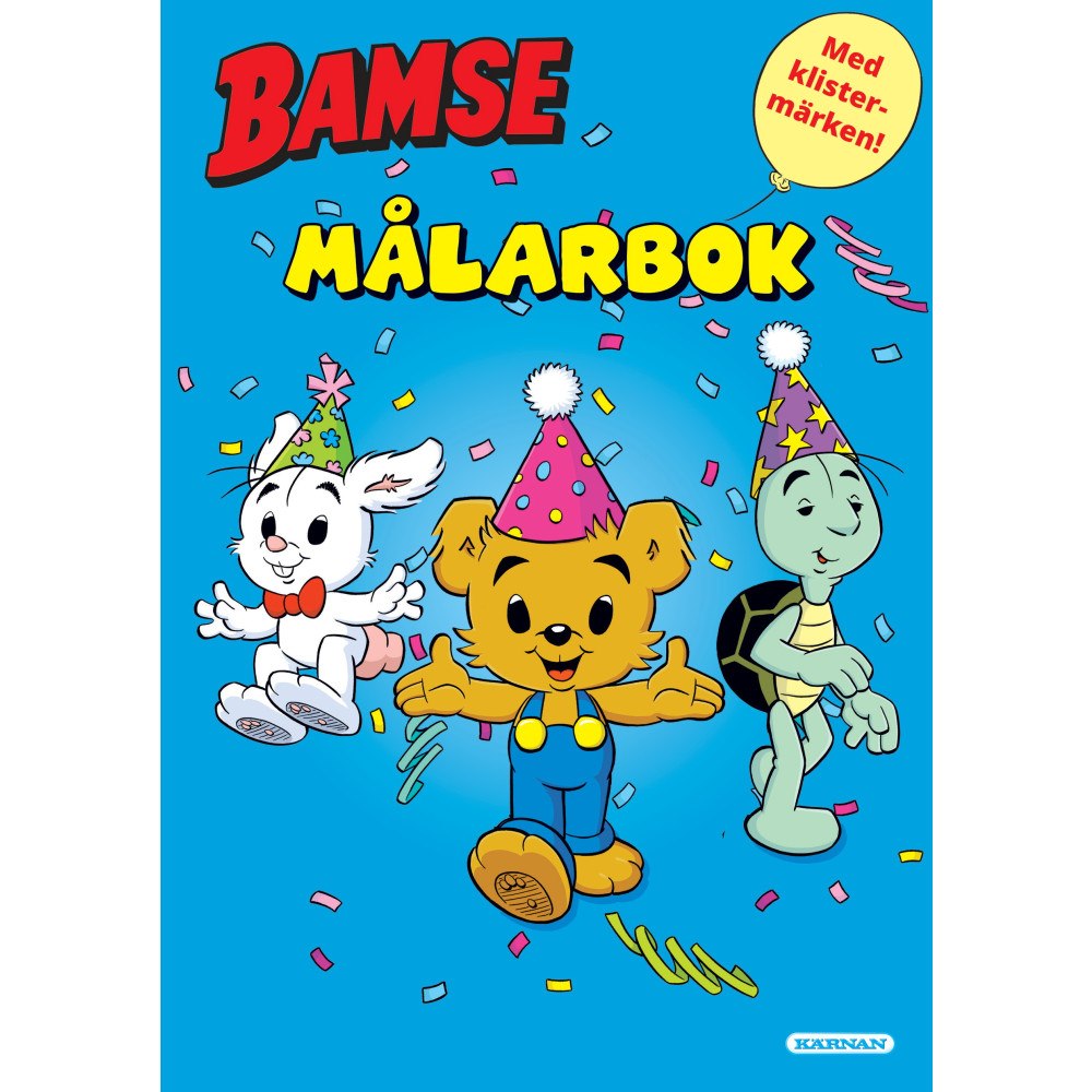 Egmont Story House Bamse Målarbok med klistermärken (häftad)