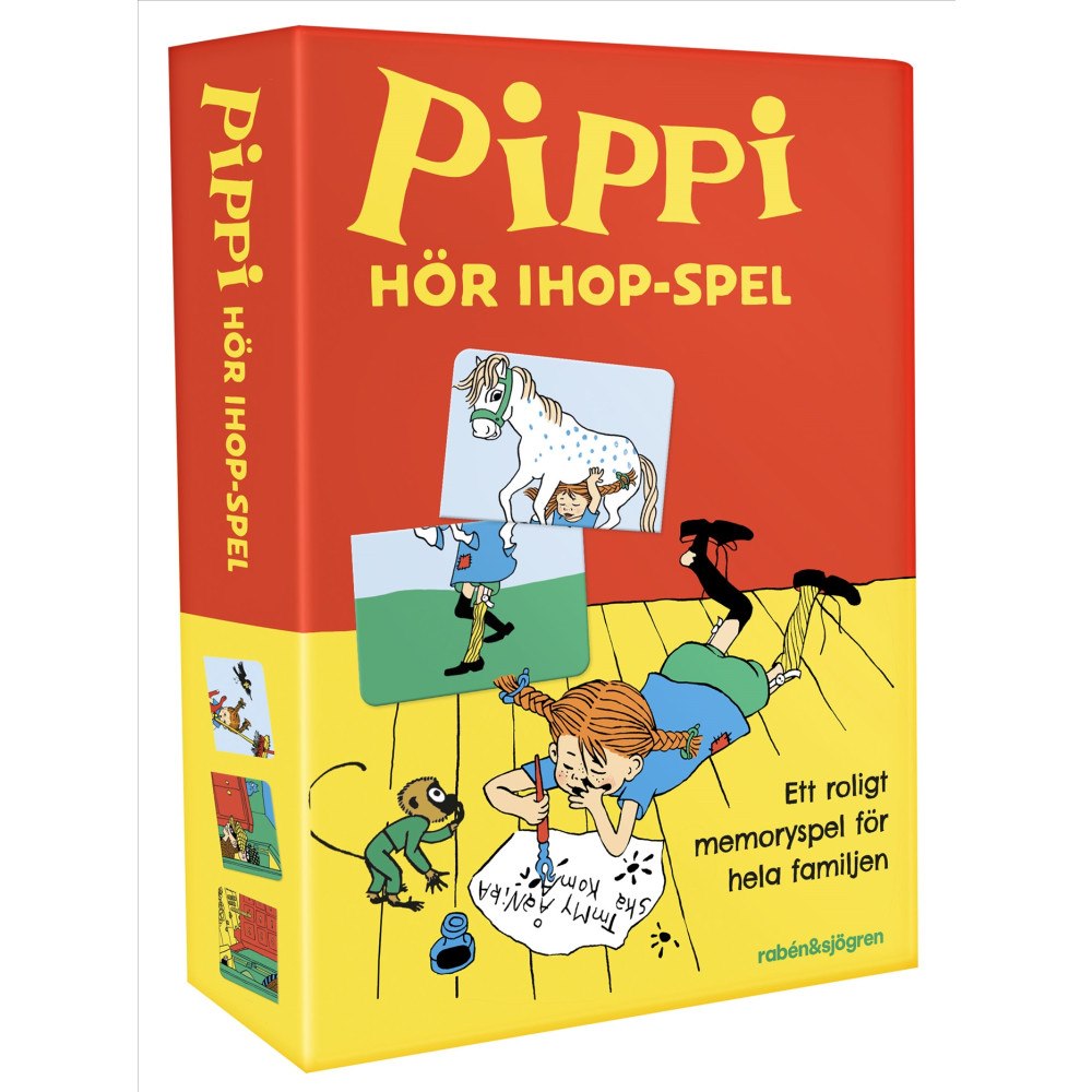 Lindgren, Astrid Pippi hör ihop-spel : memo med 24 brickor