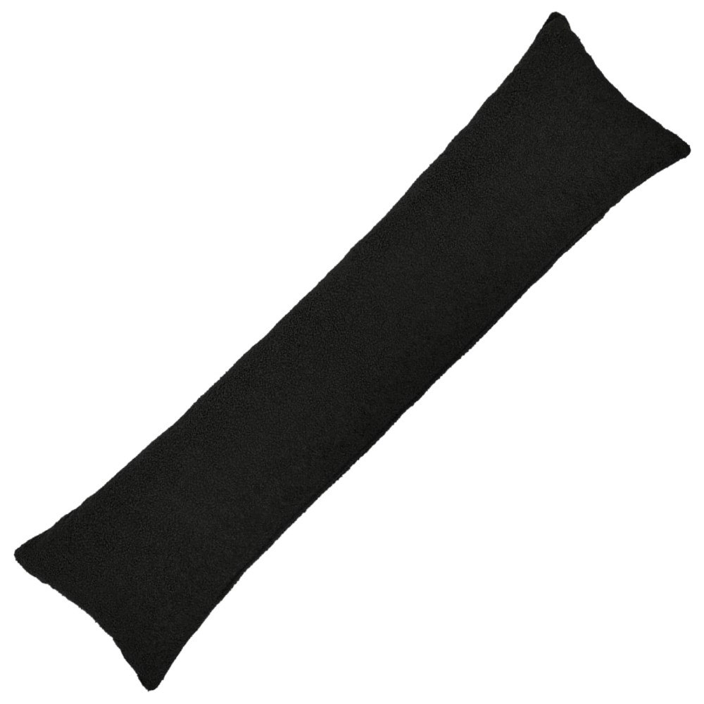 vidaXL Kuddöverdrag HEERLEN Svart 40 x 145 cm Bouclé