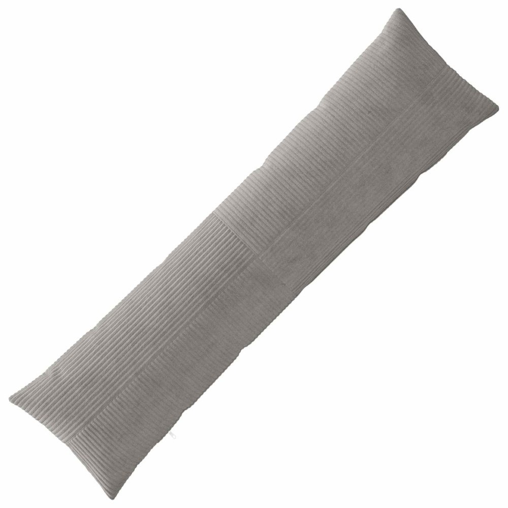 vidaXL Kuddöverdrag ALMELO Ljusgrå 40 x 145 cm manchester