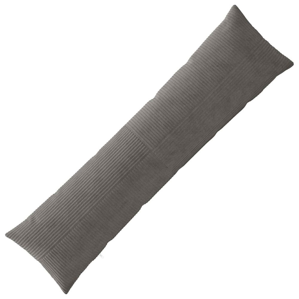 vidaXL Kuddöverdrag ALMELO Mörkgrå 40 x 145 cm manchester