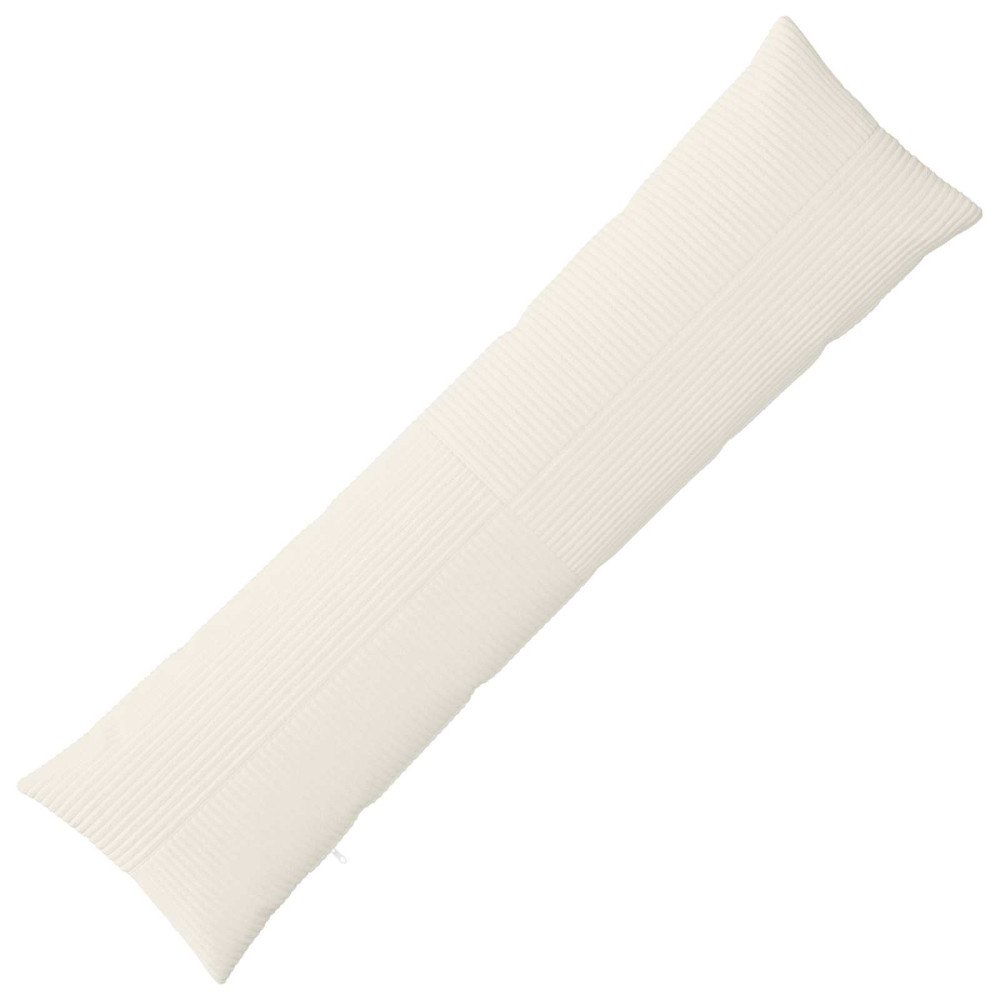 vidaXL Kuddöverdrag ALMELO Gräddvit 40 x 145 cm manchester