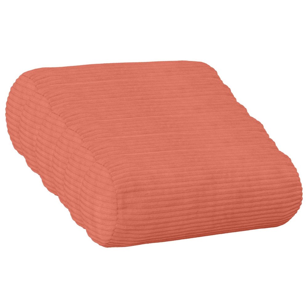 vidaXL Kuddöverdrag 6 st HEERLEN Röd orange Ø 15 x 40 cm manchester
