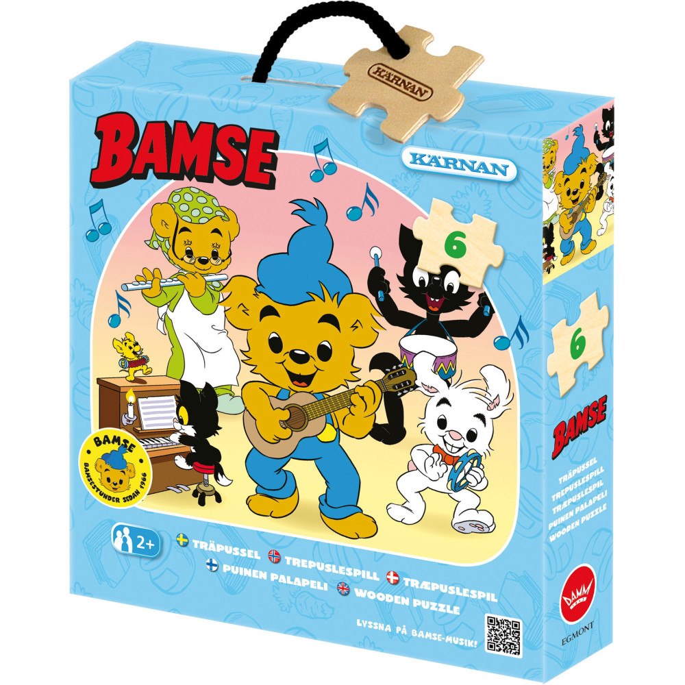 Egmont Kärnan Askpussel 6 bitar - Bamse Musik