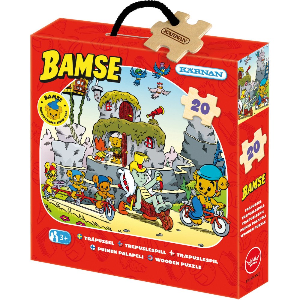 Egmont Kärnan Askpussel 20 bitar - Bamse Cyklar
