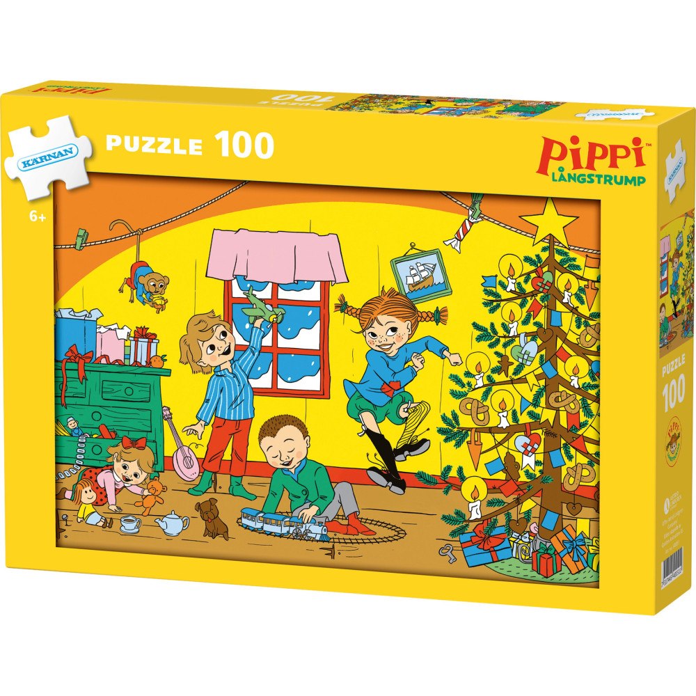 Egmont Kärnan Pappussel 100 bitar - Pippi julpussel