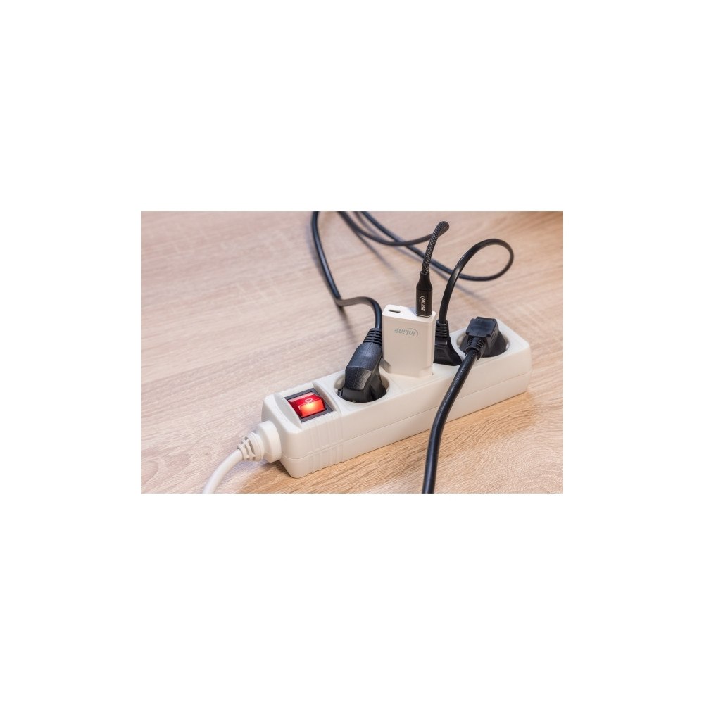 Manhattan Manhattan InLine® USB-nätadapter Dual USB-C, PD, PPS, 30W, v...