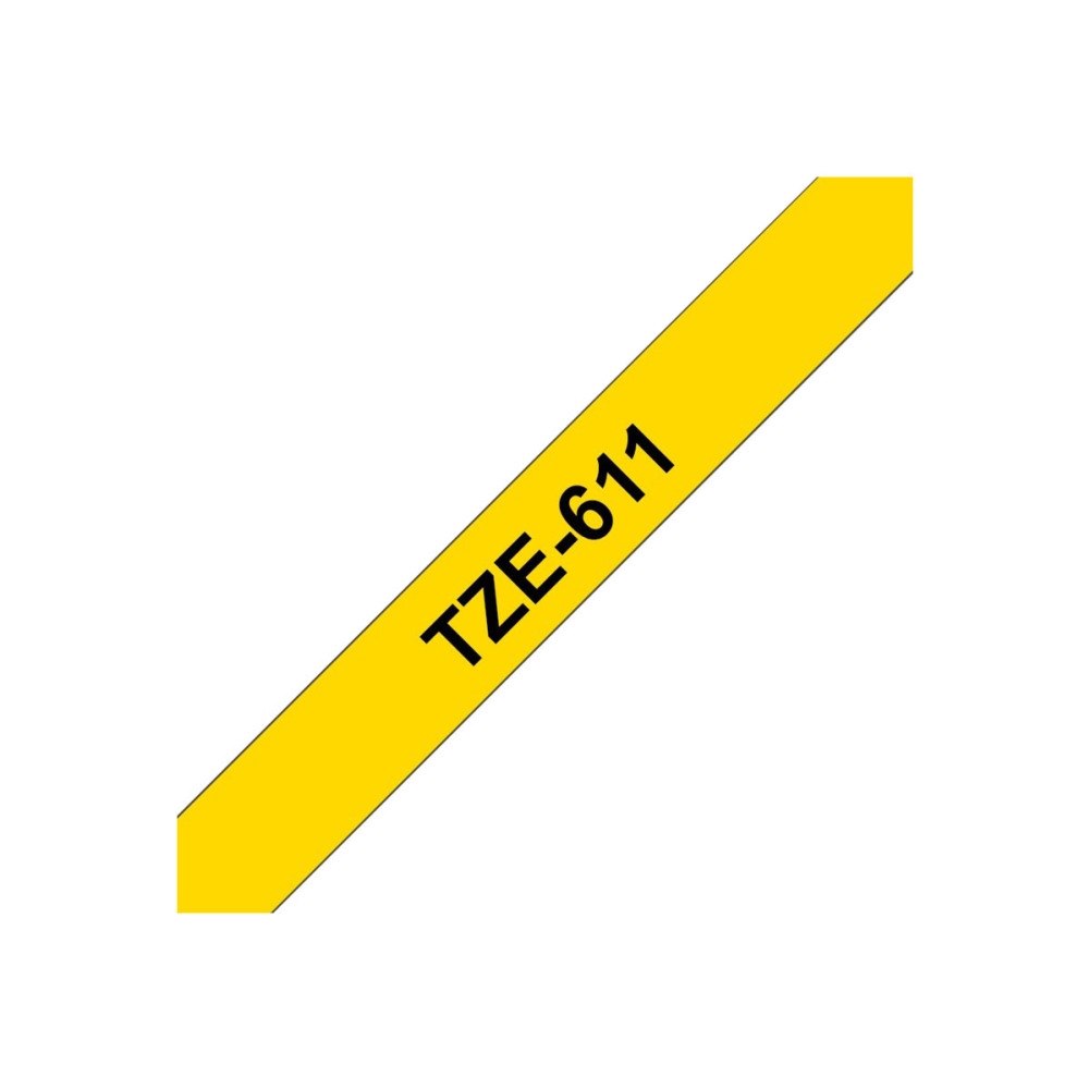 Brother Brother TZ611 - bandlaminat - Rulle (0,6 cm x 8 m)