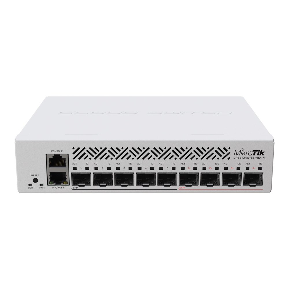 MikroTik MikroTik CRS310-1G-5S-4S+IN - switch - 10 portar - rackmonterbar