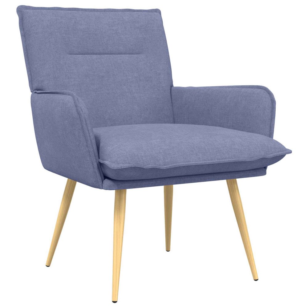 vidaXL Fåtölj Jeansblå Tyg