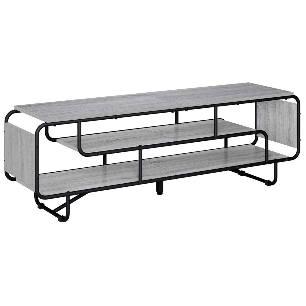 vidaXL TV-bänk 140 x 36 x 45 cm Grå Sonoma Konstruerat trä