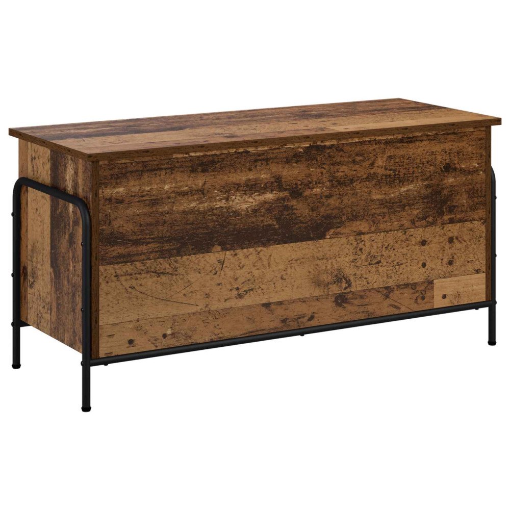 vidaXL Förvaringslåda Gammalt trä 80 x 40 x 49,5 cm Konstruerat trä