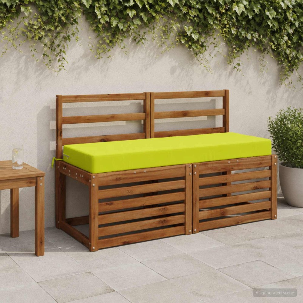 vidaXL Sittkudde SOEST 100% Polyester Klart grön. 120 x 40 x 10 cm