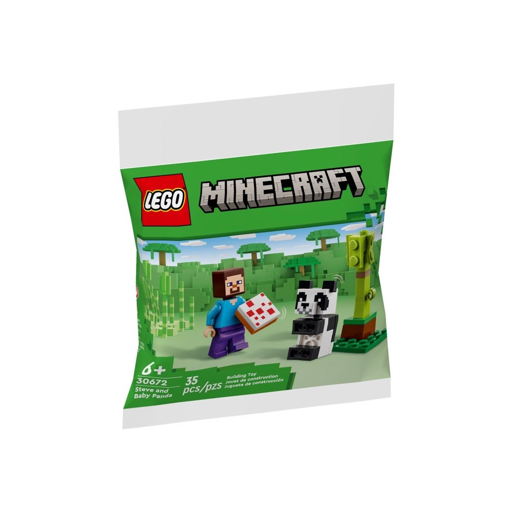 LEGO LEGO Minecraft 30672 - Kikis kokosattack och Steve och babypanda - byggsats