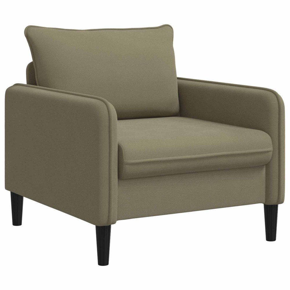 vidaXL XL Fåtölj Kaki Sammet