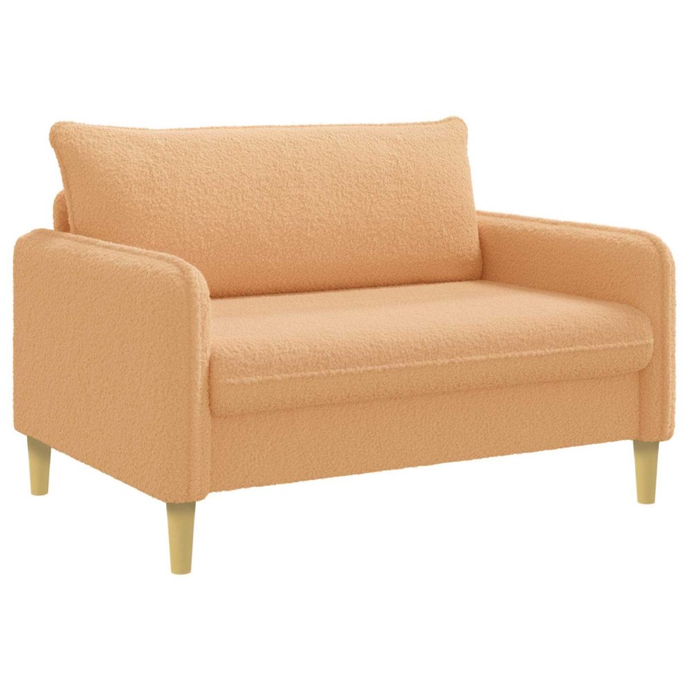 vidaXL XXL Fåtölj Beige Bouclé
