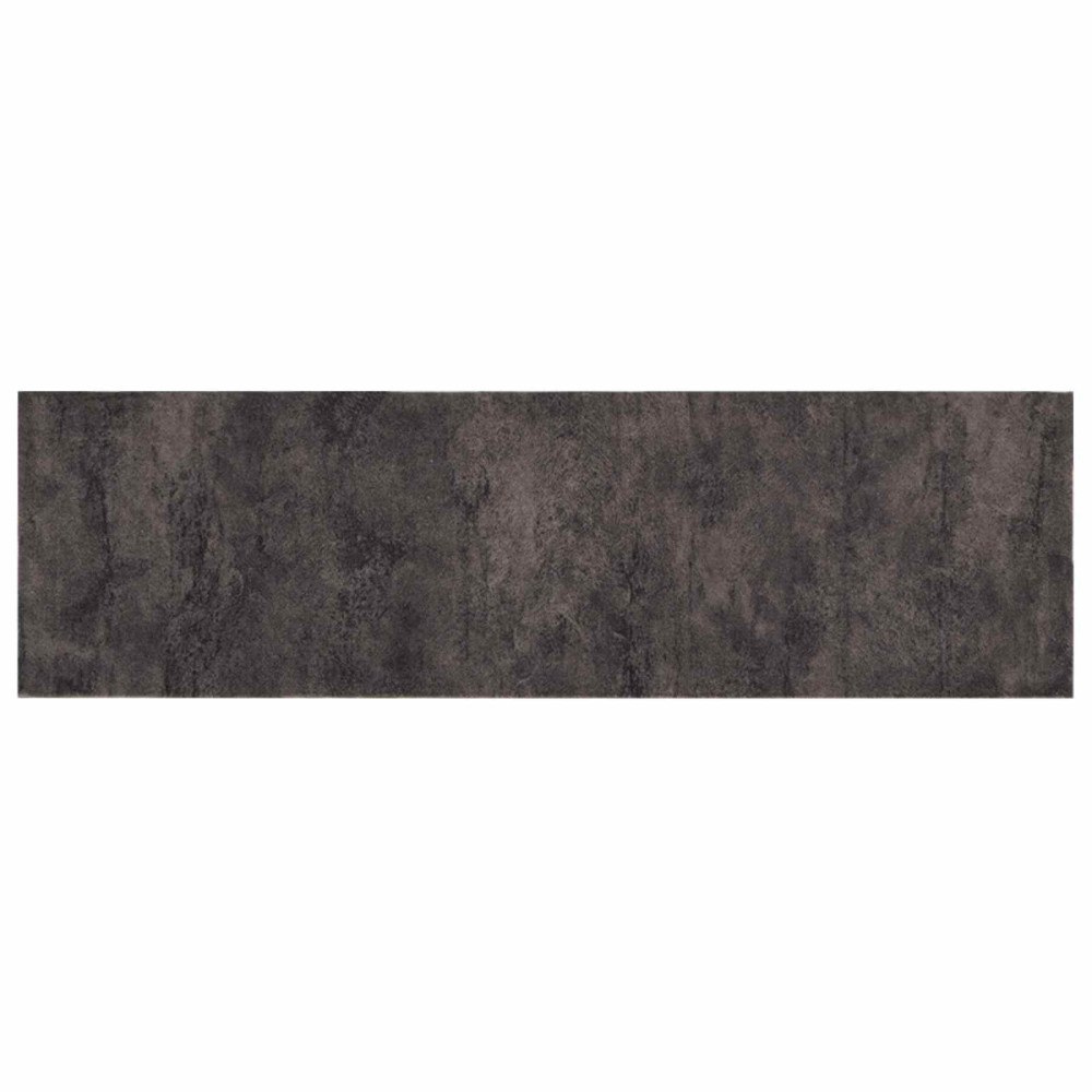 vidaXL Köksmatta Svart betong 150 x 45 cm 100% Polyamid Tvättbar