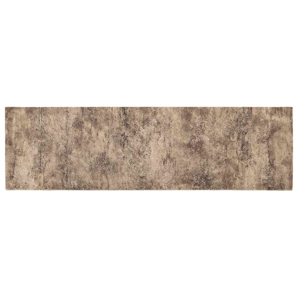 vidaXL Köksmatta Brun betong 180 x 60 cm 100% Polyamid Tvättbar