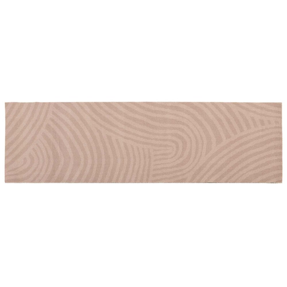 vidaXL Köksmatta Taupe skandinavisk 150 x 45 cm 100% Polyamid Tvättbar