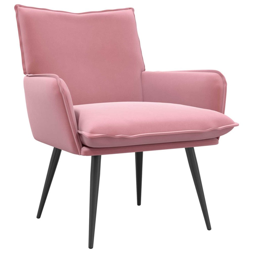 vidaXL Fåtölj Rosa Sammet