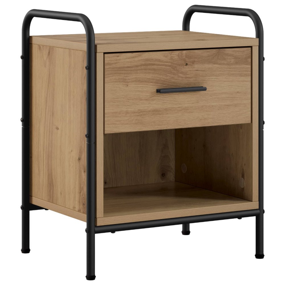 vidaXL Nattduksbord Artisan-ek 40 x 30 x 50 cm Konstruerat trä