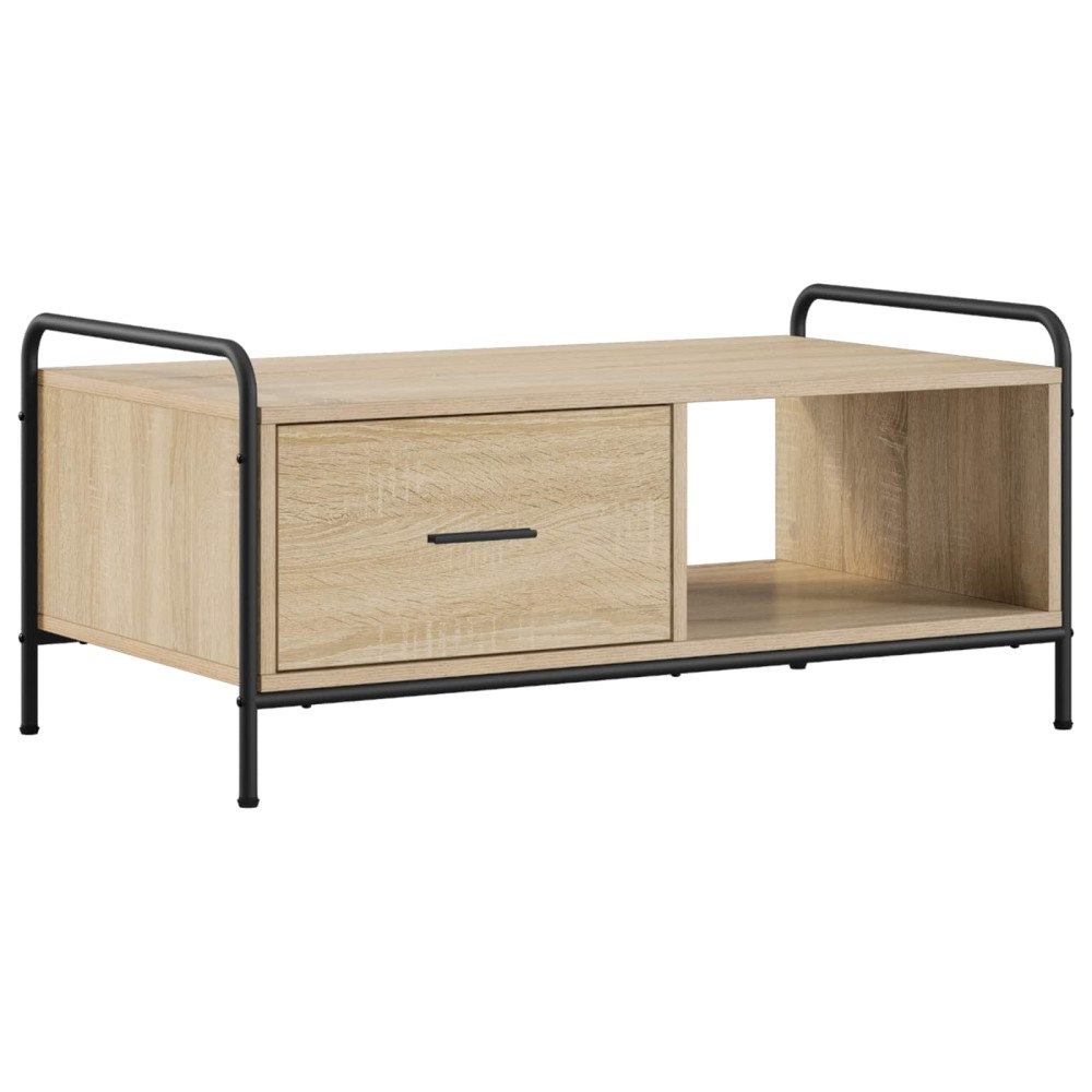 vidaXL Kaffeebord Sonoma-ek 90 x 49 x 41 cm Konstruerat trä
