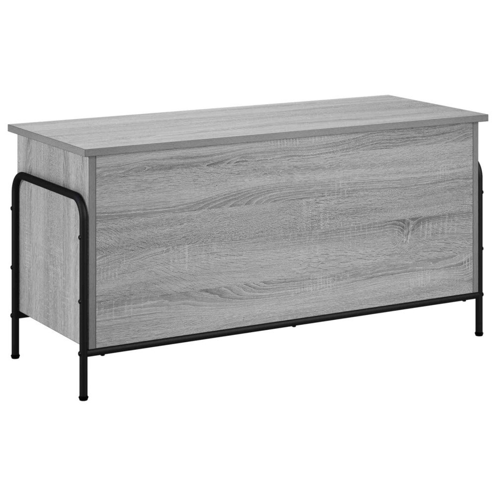 vidaXL Förvaringslåda Grå Sonoma 80 x 40 x 49,5 cm Konstruerat trä