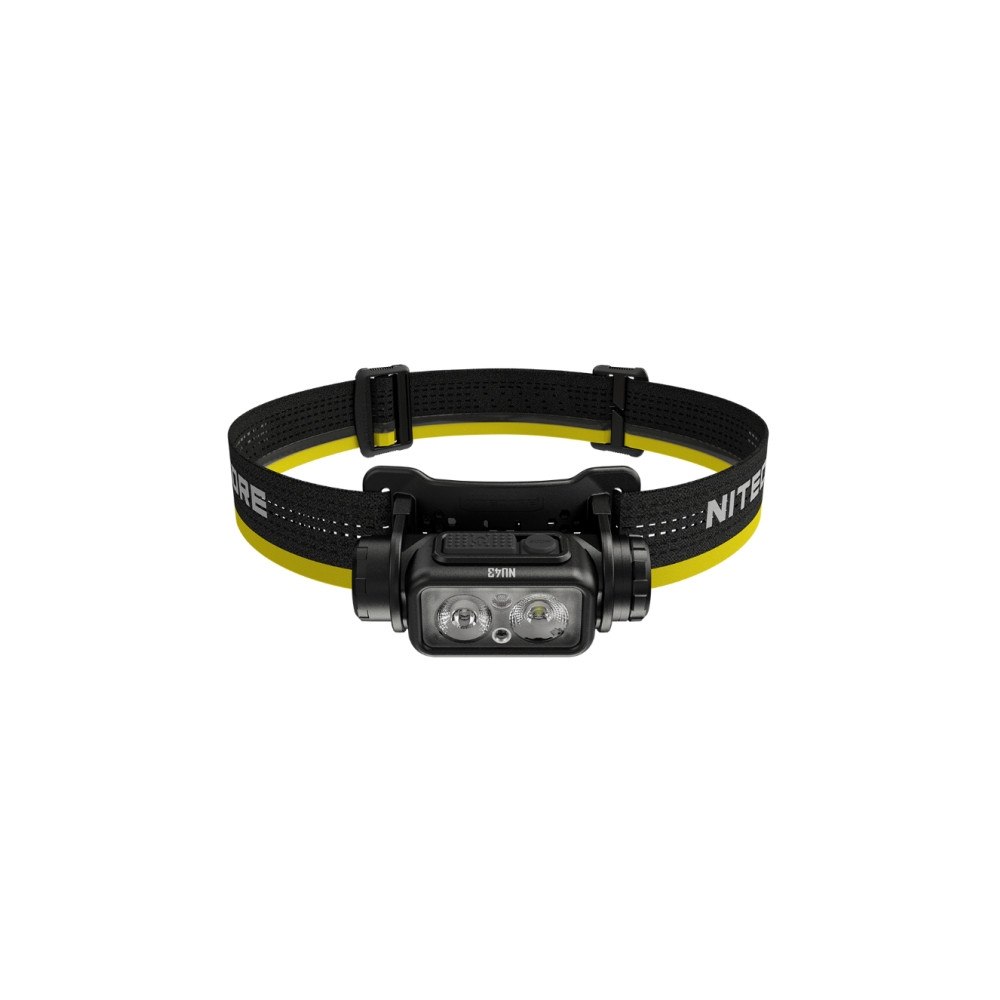 NITECORE Nitecore NU43, Pannbandsficklampa, Svart, Gul, Gjuten alumin...