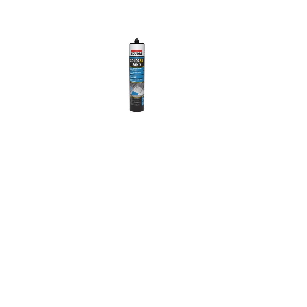 Solar Plus Soudasil SANX sanitetssilikone fugemasse 300ml patron, trans...