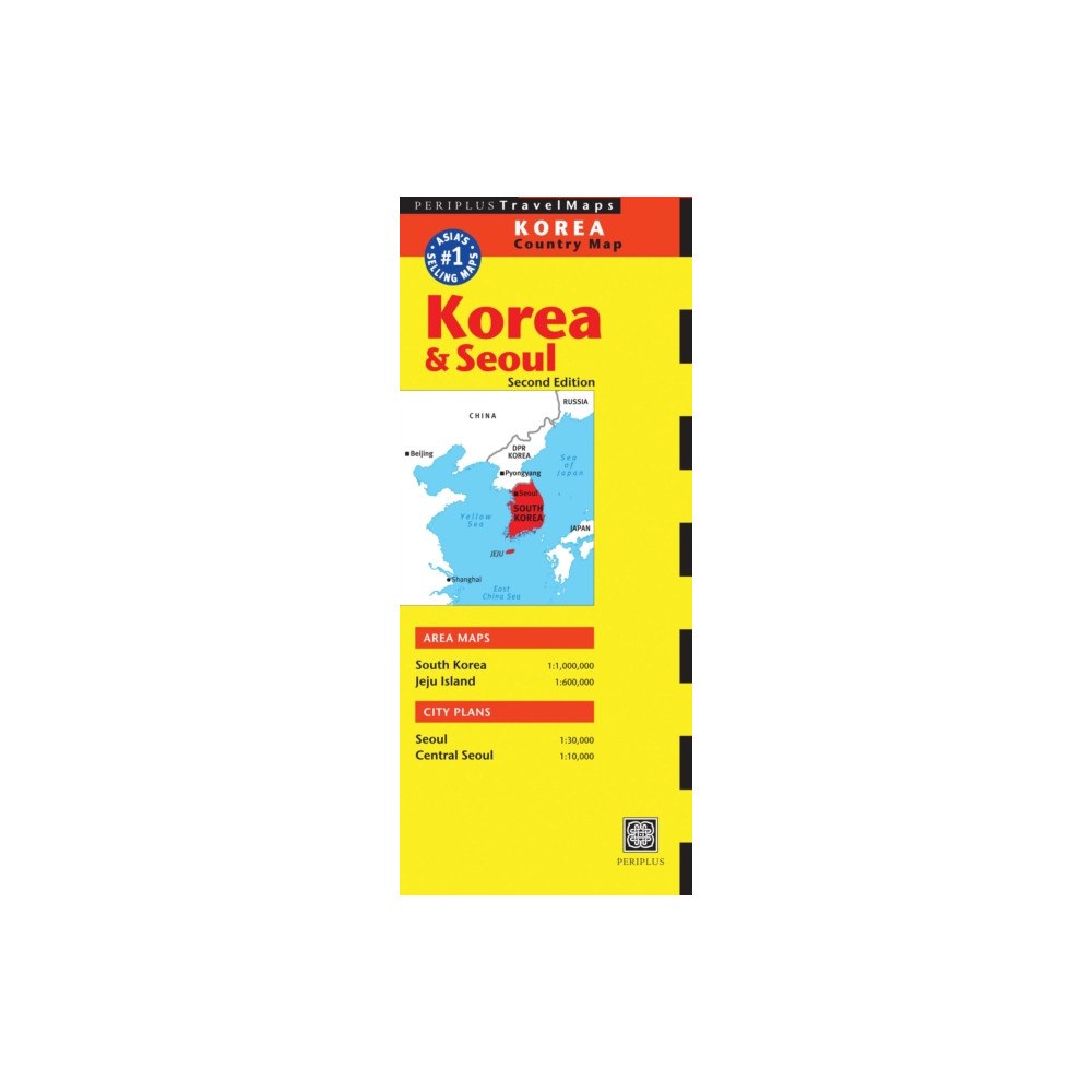 Periplus Editions Korea & Seoul Travel Map Second Edition