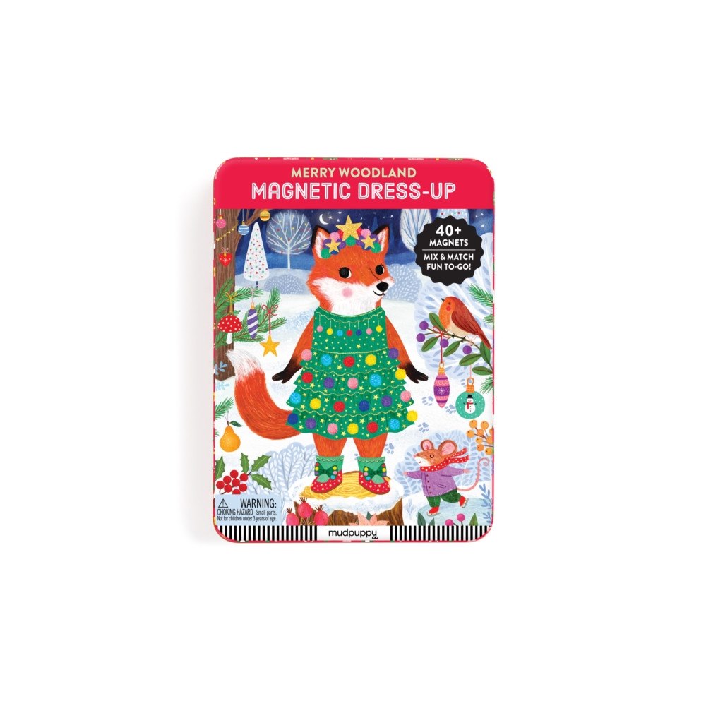 Galison Merry Woodland Magnetic Dress-up