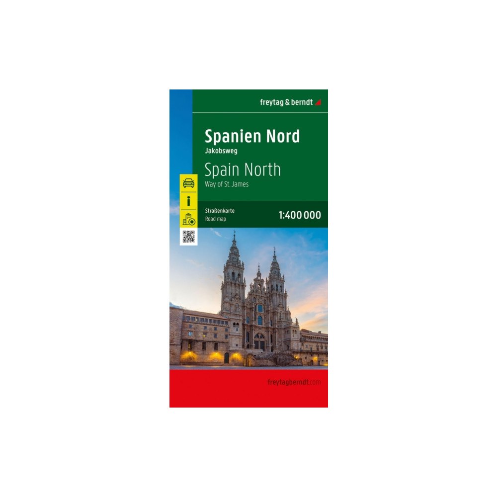 Freytag-Berndt Northern Spain (Camino de Santiago) Road Map