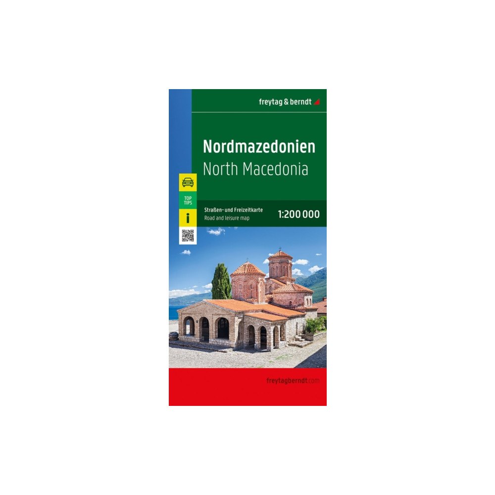 Freytag-Berndt North Macedonia Road and Leisure Map