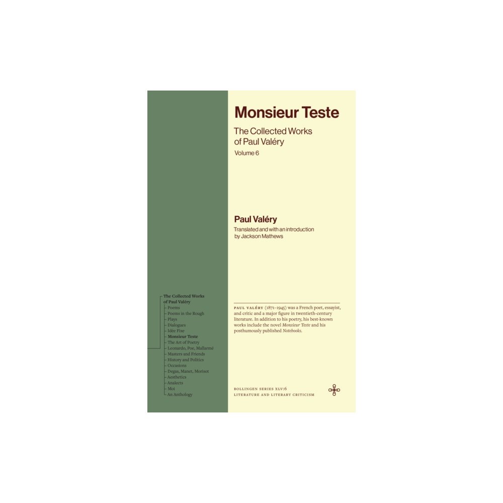 Princeton University Press Monsieur Teste (häftad, eng)